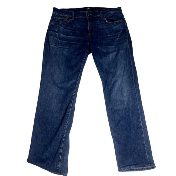 7 For All Mankind Luxe Performance Straight Womens Jeans Size 34 - Picture 2 of 6